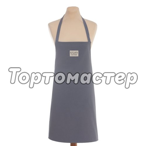 Фартук хлопковый Серо-синий 7865985