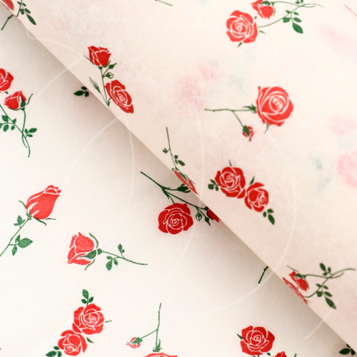 Бумага упаковочная Тишью "Красные розы" 50х70 см 10 шт 10790216