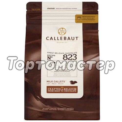 Шоколад молочный CALLEBAUT 33,6% 100 г 823NV-595