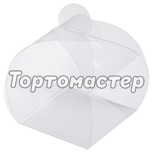 Коробка на 1 конфету прозрачная 4,5х4,5х4,5 см 049850