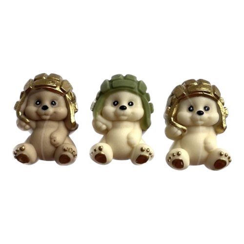 Фигурка из шоколадной глазури "Мишка 23 февраля" ФГ163