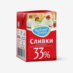 Сливки Чудское озеро 33% 200 мл без скидки