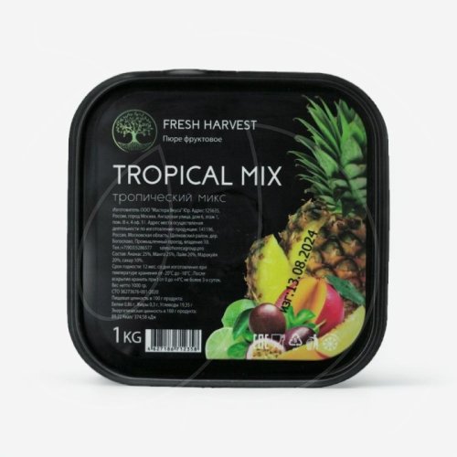 Пюре замороженное Fresh Harvest Тропический Микс 1 кг 