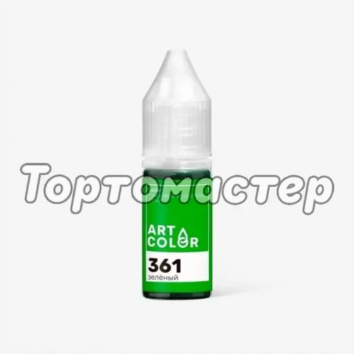 Краситель пищевой гелевый водорастворимый Art Color Base Зелёный 10 мл 