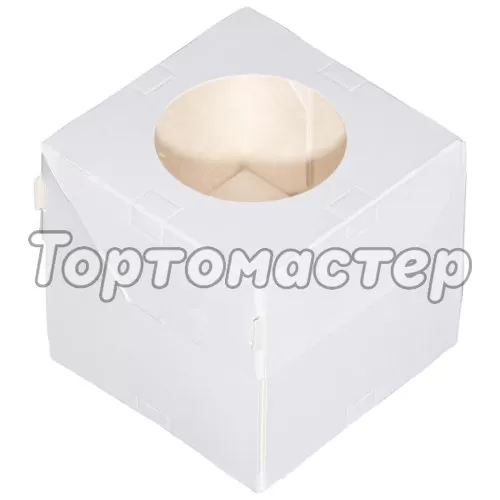 Коробка на 1 капкейк белая 10х10х10 см ForG Muf 1 PRO I W W