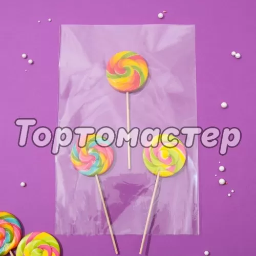 Пакетик прозрачный для сладостей 6х9 см 100 шт Пак-6