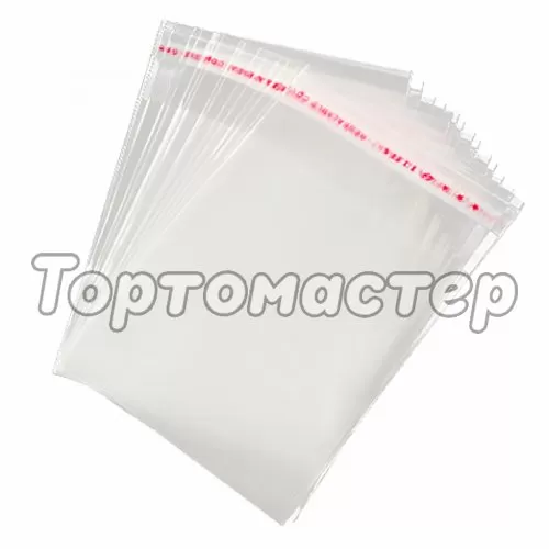 Пакет прозрачный с клеевым клапаном для сладостей 6х6 см 100 шт 6912444