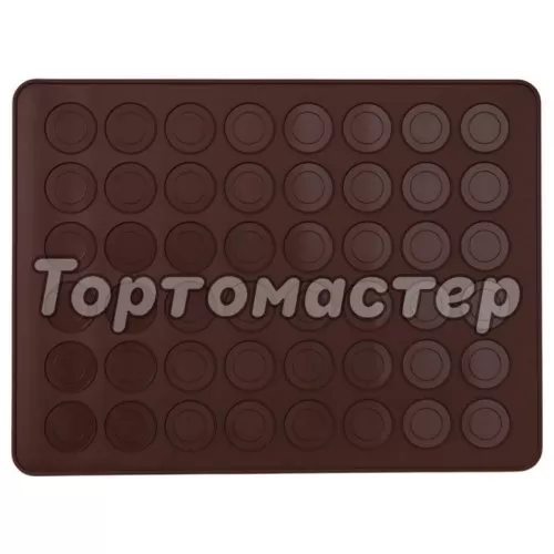 Коврик силиконовый для макарон 48 шт 114032