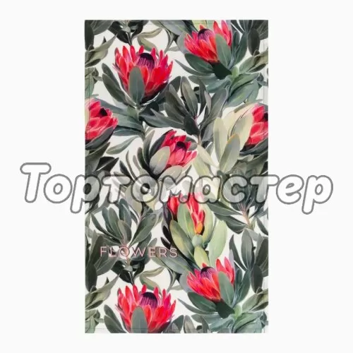 Полотенце кухонное Хлопок "Цветы" 9364908