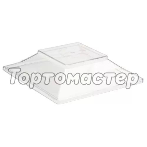 Крышка пластиковая для креманки Квадрат 8,4х8,4 см 5009