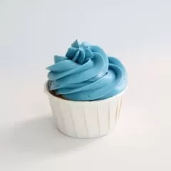 Капсула бумажная с подворотом Белая (с ламинацией) D50 H40 1 шт ForG MUFFIN PRO W/W            Б-7